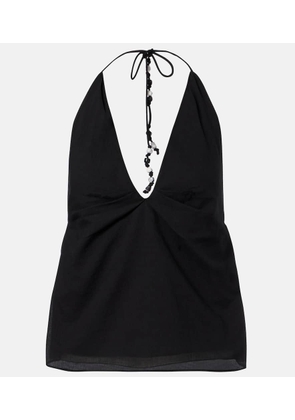 SIR Azura halterneck cotton top