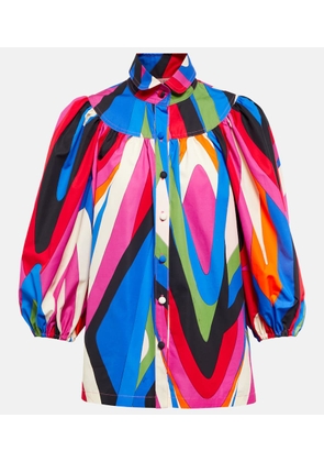 Pucci Printed cotton blouse