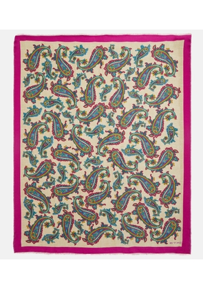 Etro Paisley virgin wool throw