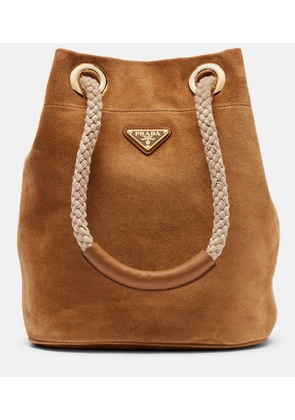 Prada Prada Mariner Small suede bucket bag