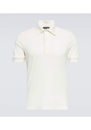 Tom Ford Cotton-blend terry polo shirt