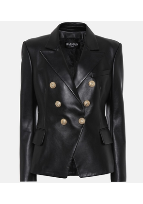 Balmain Leather blazer
