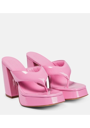 Gia Borghini Patent leather platform sandals