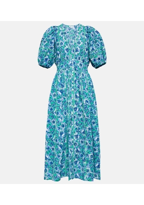 Poupette St Barth Reine floral cotton midi dress