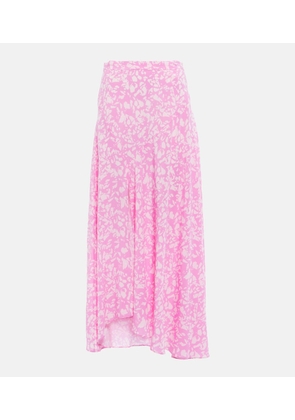 Isabel Marant Sakura silk-blend chiffon midi skirt