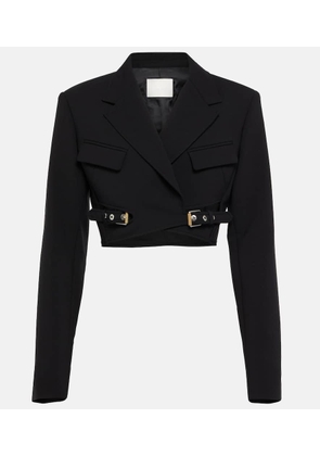 Dion Lee Interlock belted cropped blazer