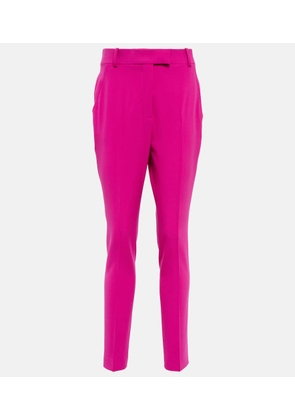 The Attico Berry high-rise slim crepe pants