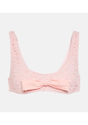 Giambattista Valli Bow-trimmed bikini top