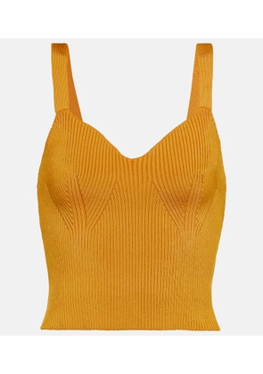 Vince Ribbed-knit crop top