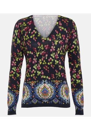 Etro Printed silk-blend sweaters