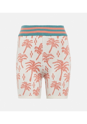 The Upside Sayulita cotton-blend jacquard shorts