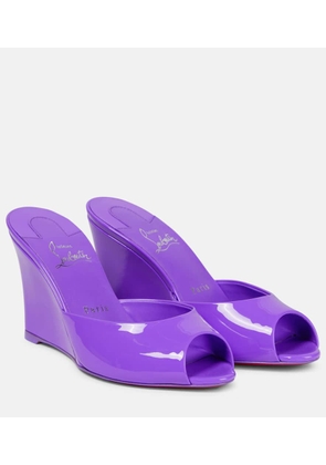 Christian Louboutin Me Dolly Zeppa patent leather mules