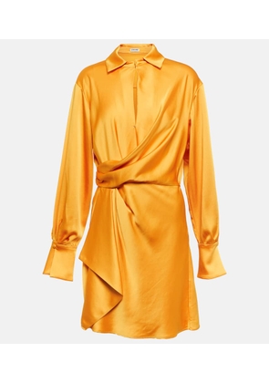 Simkhai Talit satin wrap minidress