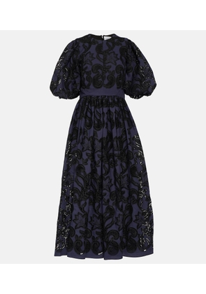 Erdem Puff-sleeve broderie anglaise dress