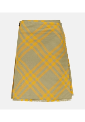 Burberry Check wool-blend kilt