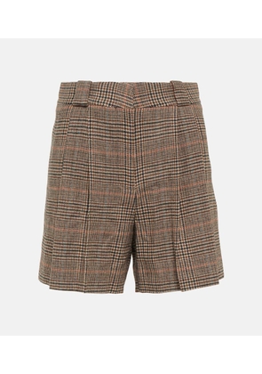 Blaze Milano Pleated high-rise shorts