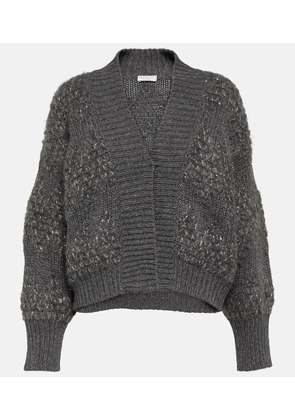 Brunello Cucinelli Wool, cashmere, and silk cardigan