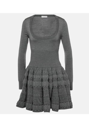 Alaia Wool-blend minidress