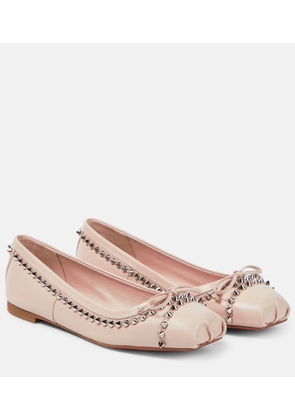 Christian Louboutin Mamadrague Spikes leather ballet flats