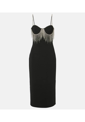 Rebecca Vallance Estelle embellished crepe midi dress