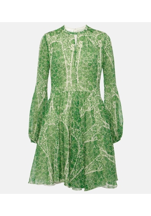 Giambattista Valli Printed silk georgette minidress