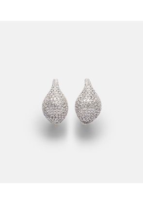 Stone and Strand 10kt gold hoop earrings with diamonds