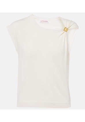 Altuzarra Rinaldi gathered jersey top