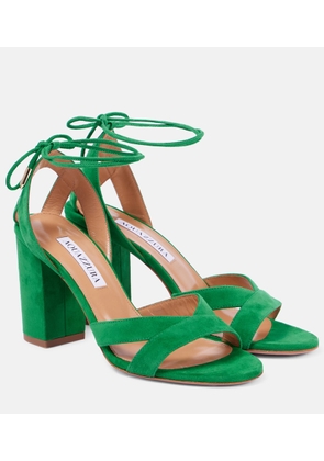 Aquazzura Very Ari 85 suede sandals