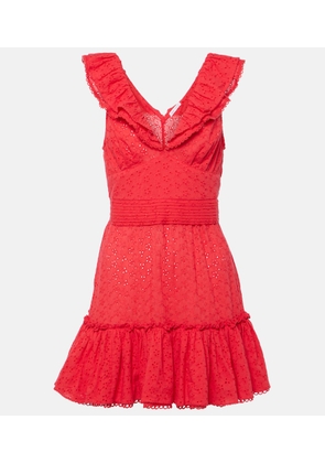 Poupette St Barth Bruna ruffled cotton minidress