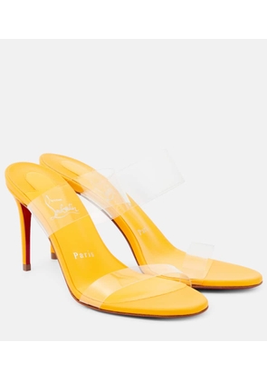 Christian Louboutin Just Nothing 85 PVC mules