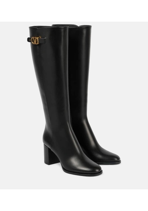 Valentino Garavani VLogo Signature leather knee-high boots