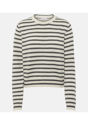 Brunello Cucinelli Striped cashmere-blend sweater