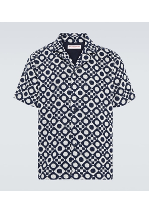 Orlebar Brown Howell printed cotton terry shirt