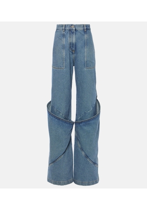 The Attico Low-rise wide-leg jeans