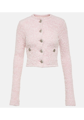 Balenciaga Cropped cotton-blend cardigan