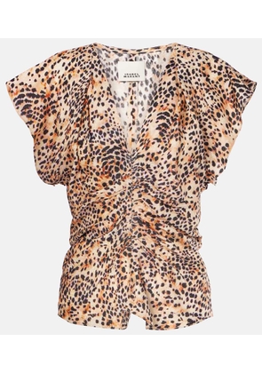 Isabel Marant Lonea gathered ruched top