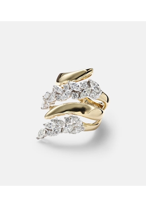 Yeprem Golden Strada 18kt yellow gold and white gold ring with diamonds