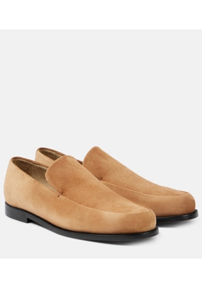 Khaite Alessio suede loafers