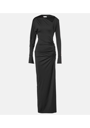 Victoria Beckham Ruched asymmetric gown