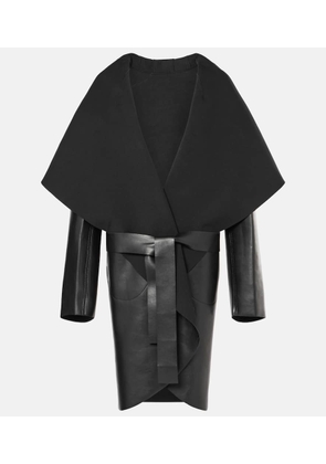 Norma Kamali Reversible faux leather coat