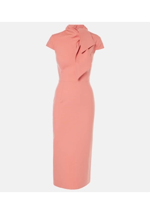 Oscar de la Renta Wool-blend midi dress
