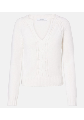 Max Mara Cancan cable-knit cashmere sweater