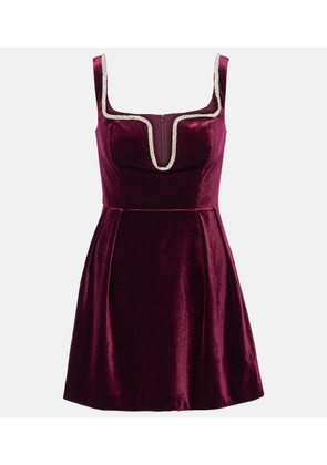 Self-Portrait Velvet minidress