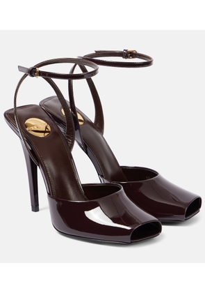 Saint Laurent La Scandale 110 patent leather sandals