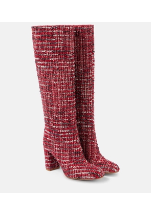 Gianvito Rossi Boucle knee-high boots