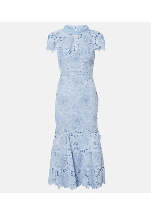 Self-Portrait Floral lace cocktail dress