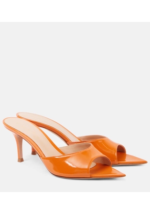 Gianvito Rossi Patent leather mules