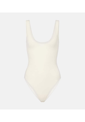 The Row Mandie silk-blend bodysuit