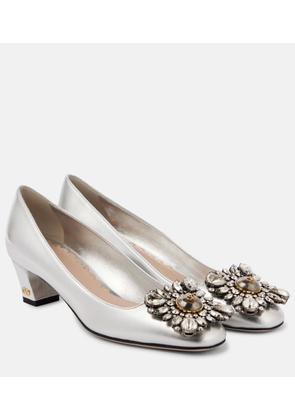 Valentino Garavani Preshoes 45 metallic leather pumps