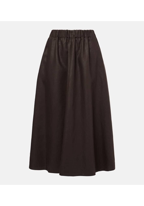 Brunello Cucinelli Linen midi skirt